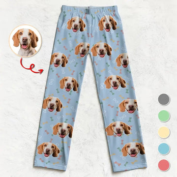 Custom Pet Photos - Personalized Pet Avatar Pajama Pants Duconspace