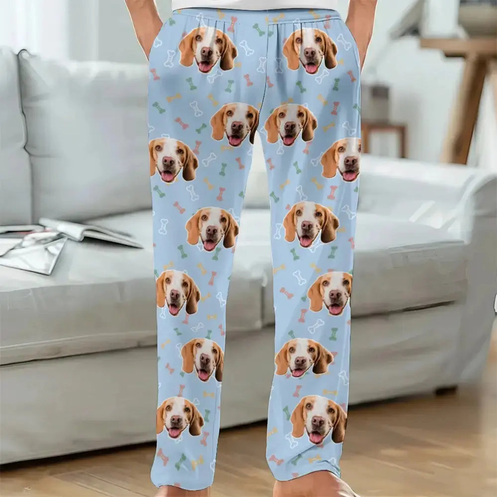 Custom Pet Photos - Personalized Pet Avatar Pajama Pants Duconspace