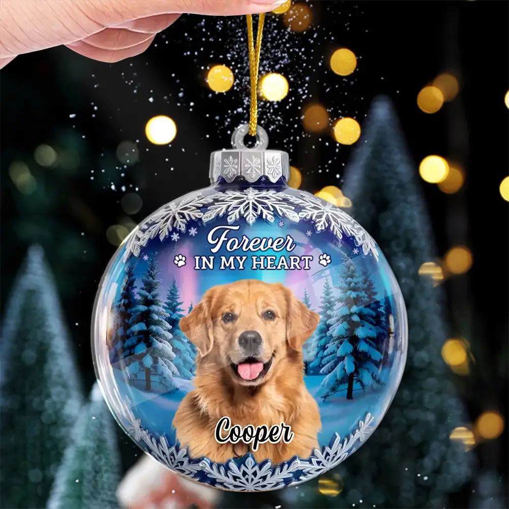 Custom Photo - Personalized Acrylic Ornament , a Meaningful Memorial Gift