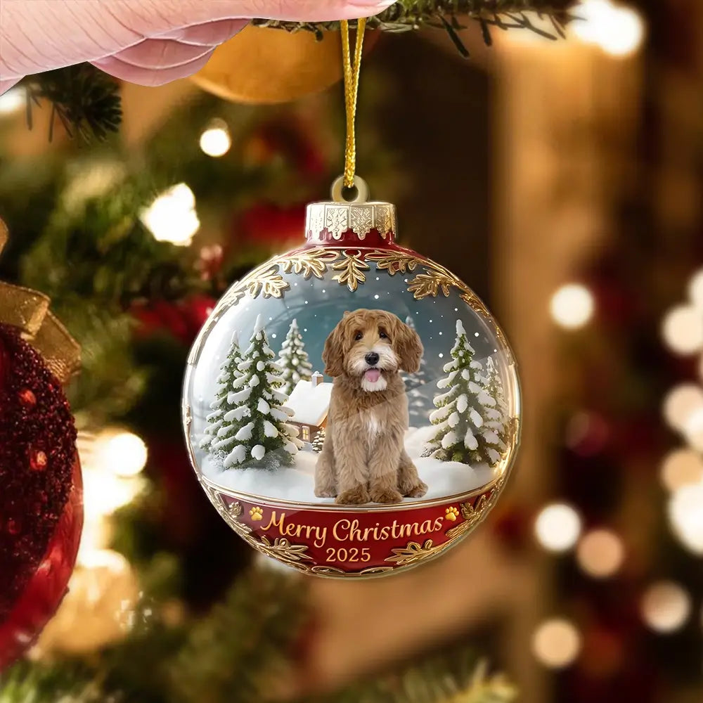 Custom Photo Acrylic Ornament - Personalized Gift for Dog, Cat Owners