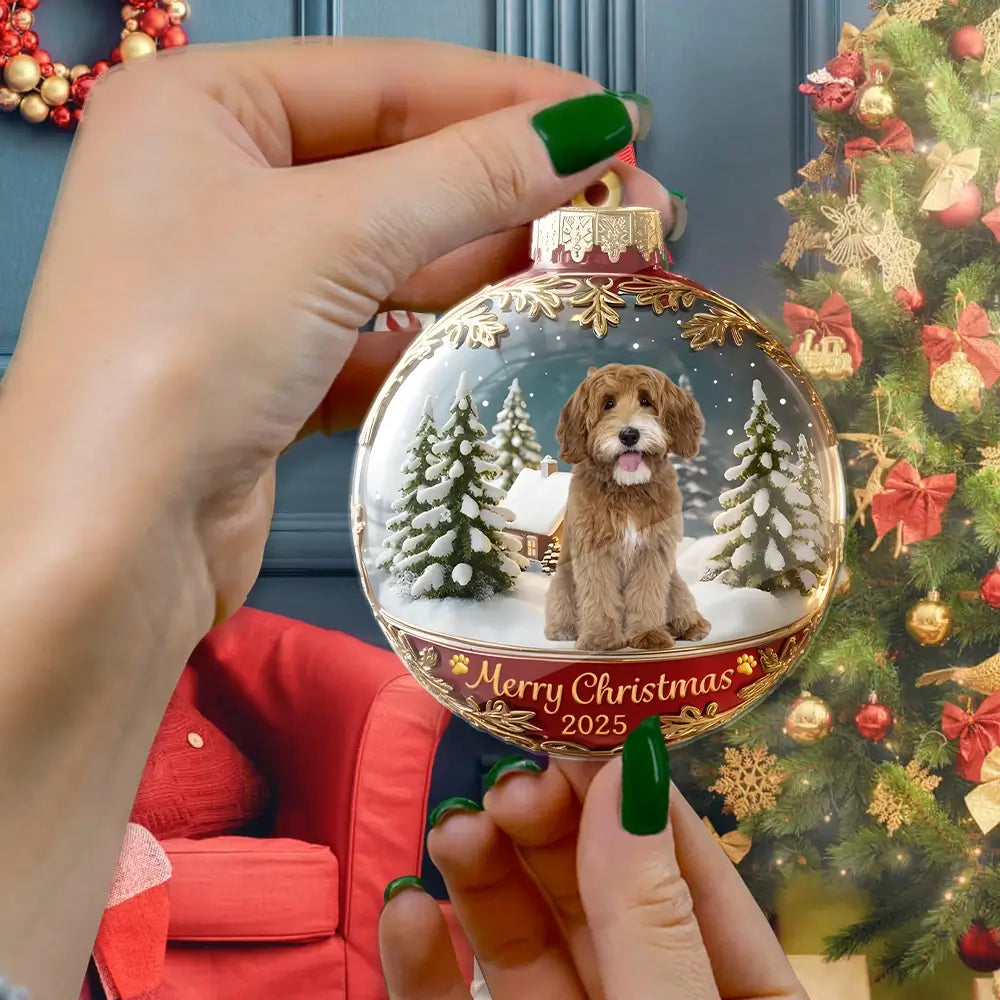 Custom Photo Acrylic Ornament - Personalized Gift for Dog, Cat Owners