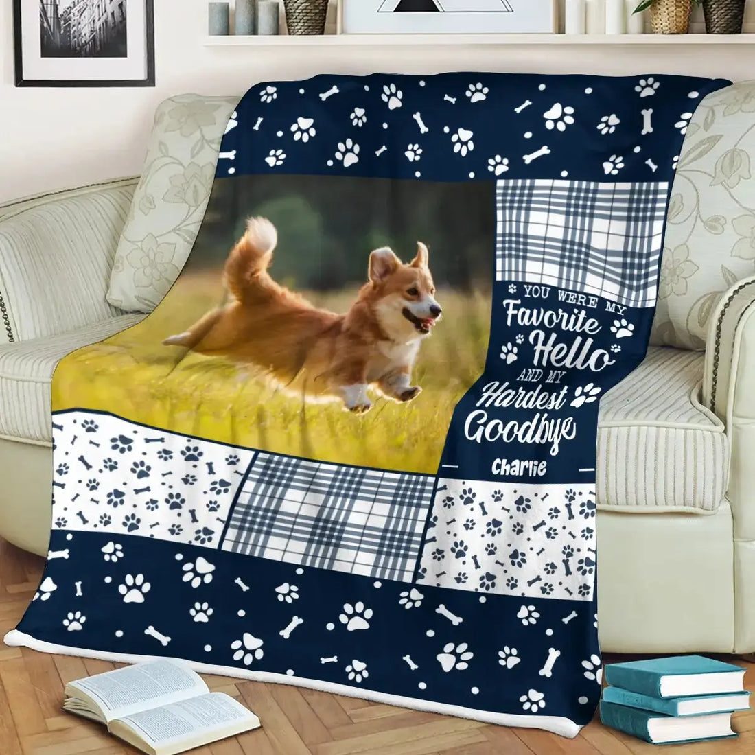 Custom Photo Blanket - You Were My Favorite Hello and My Hardest Goodbye Duconspace