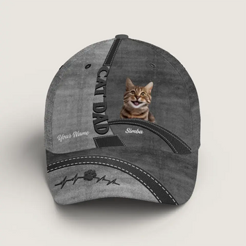 Custom Photo 'Cat's Best Friends' - Personalized Cat Classic Cap - Stylish Apparel Gift for Cat Moms and Cat Dads