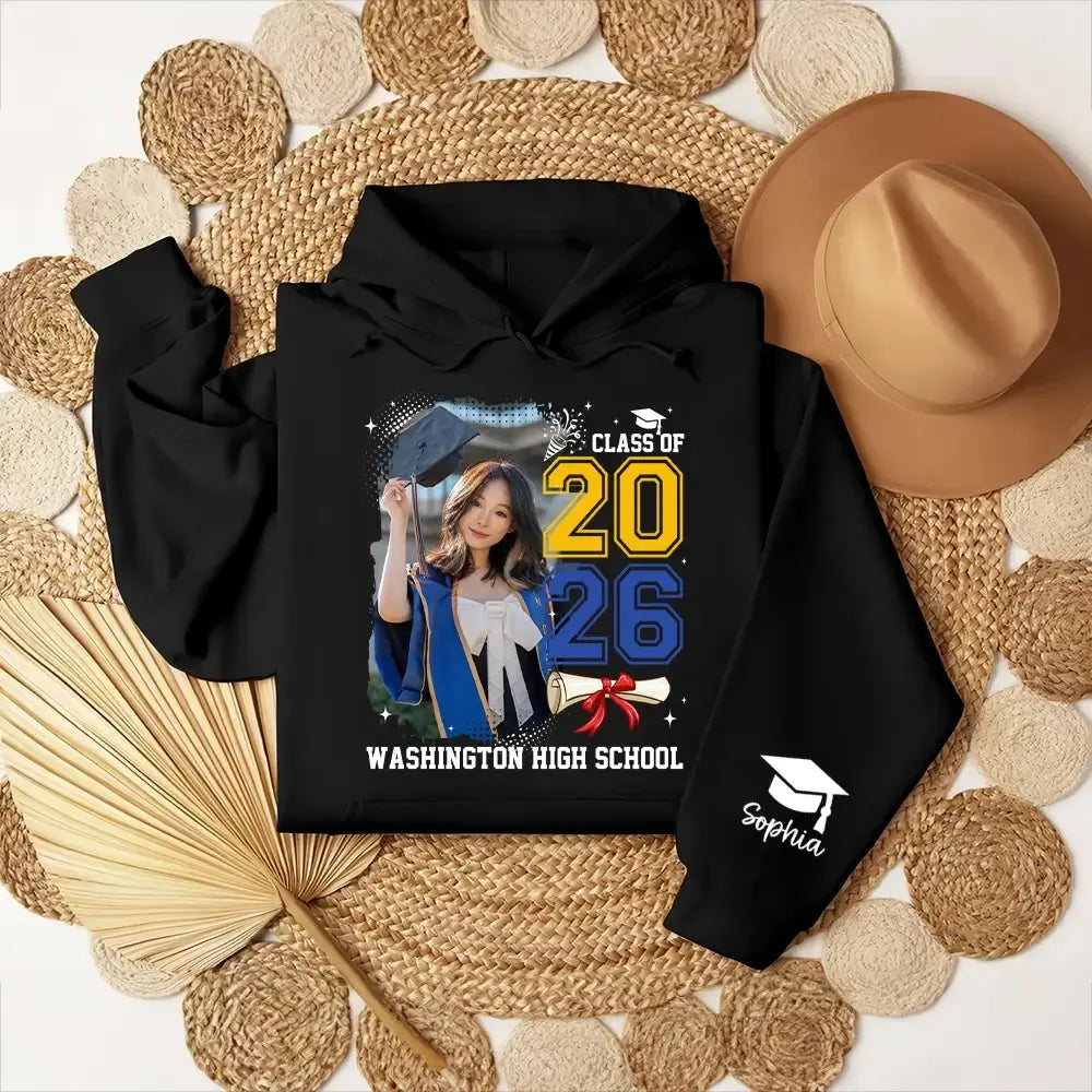 Custom Photo Class of 2026 - Personalized Graduation Shirt Duconspace