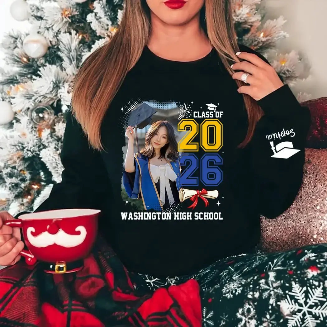 Custom Photo Class of 2026 - Personalized Graduation Shirt Duconspace