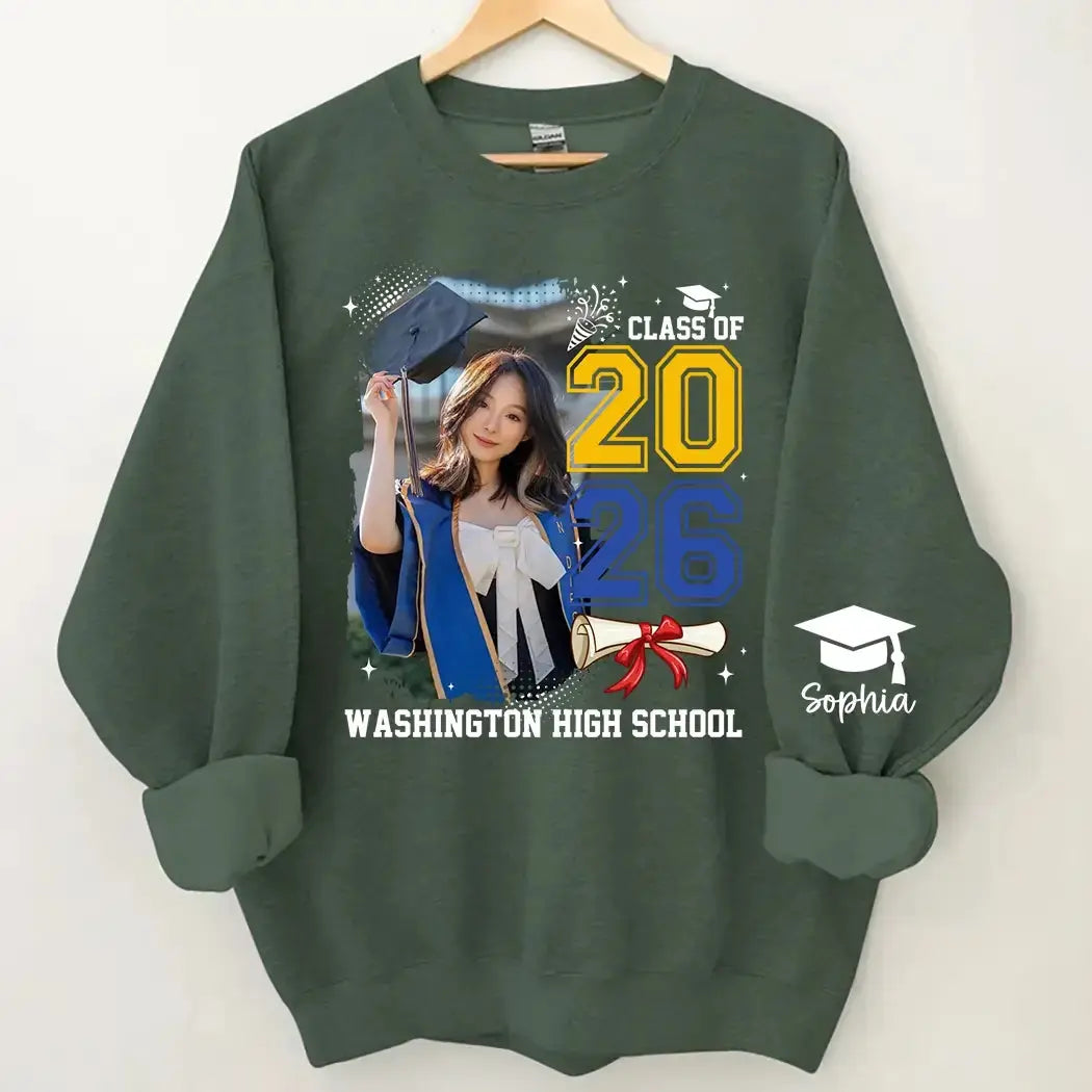 Custom Photo Class of 2026 - Personalized Graduation Shirt Duconspace