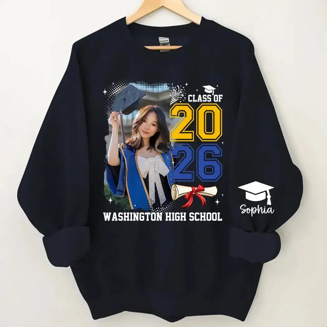 Custom Photo Class of 2026 - Personalized Graduation Shirt Duconspace