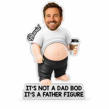 Custom Photo Dad Bod Belly Squishy Acrylic Fridge Magnet Duconspace