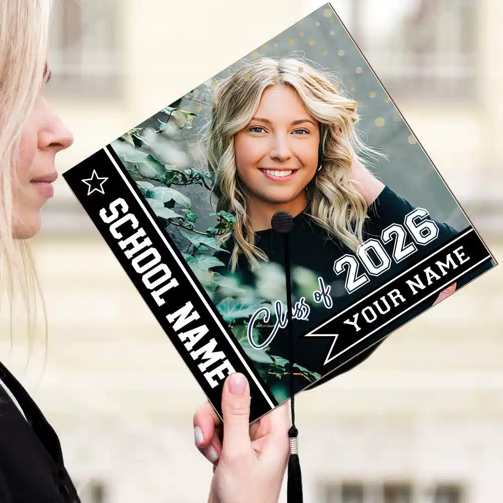 Custom Photo Graduation Cap Topper Class 2026 Gift Duconspace