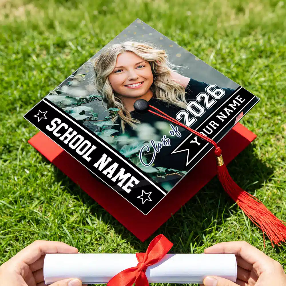 Custom Photo Graduation Cap Topper Class 2026 Gift Duconspace