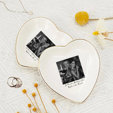 Custom Photo Jewelry Dish For Bestie Duconspace