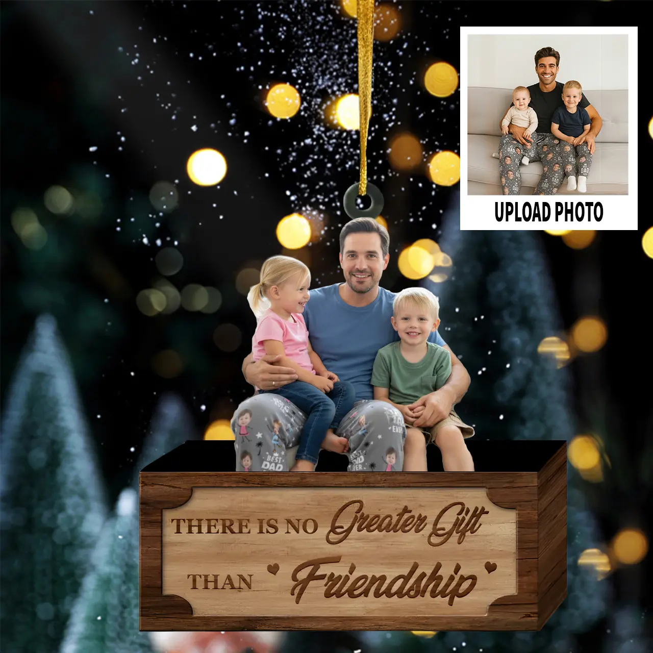 Custom Photo Ornament - Personalized Gift for Family Members and Friends Printbelle