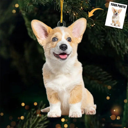 Custom Photo Puppies & Kittens Christmas - Dog & Cat Personalized Custom Ornament – Custom Wood or Acrylic Ornament - Unique Christmas Gift For Pet Owners, Pet Lovers