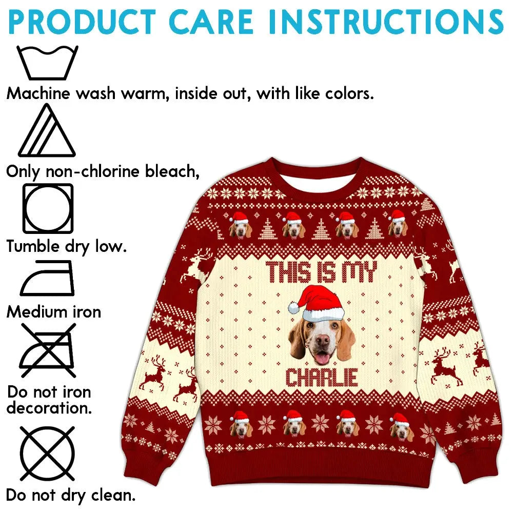 Custom Photo Ugly Sweater - Personalized Christmas Gift for Pet Lovers Duconspace