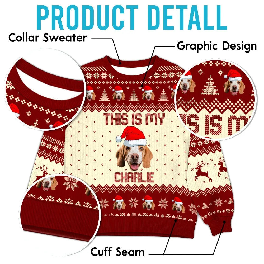 Custom Photo Ugly Sweater - Personalized Christmas Gift for Pet Lovers Duconspace