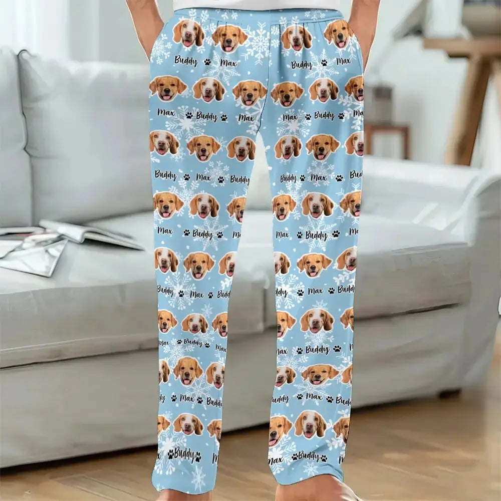 Custom Photo Your Pet Face - Personalized Pajama Pants, Gift for Pet Owners Duconspace