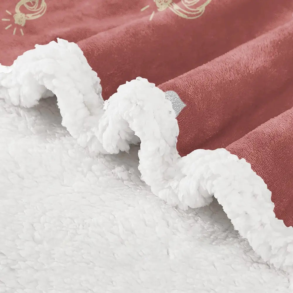 Custom Photo in Heart - Personalized Blanket  for Couples