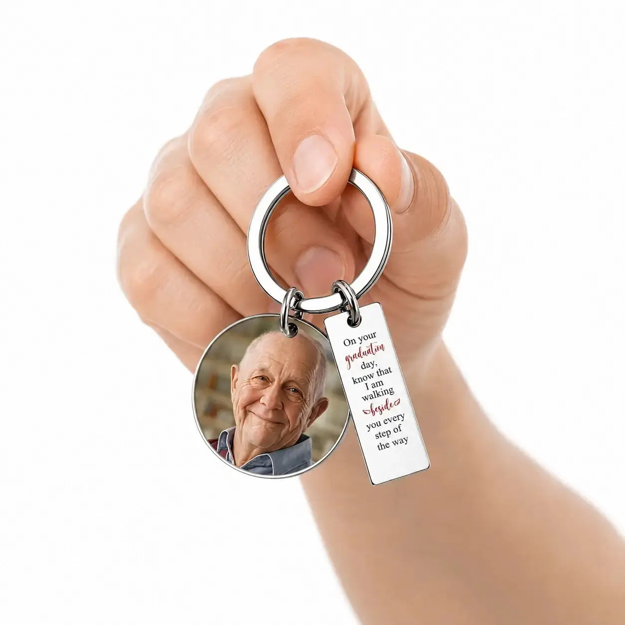 Custom Photo on Graduation Keychain - Perosnalized Gift for Him, Her Duconspace