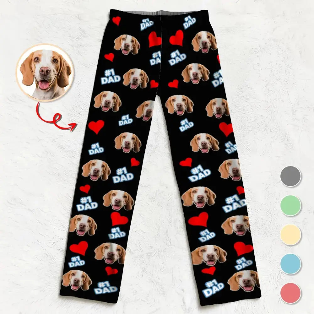 Custom Photo on Pajama Pants - Personalized Gift for Family Members Duconspace