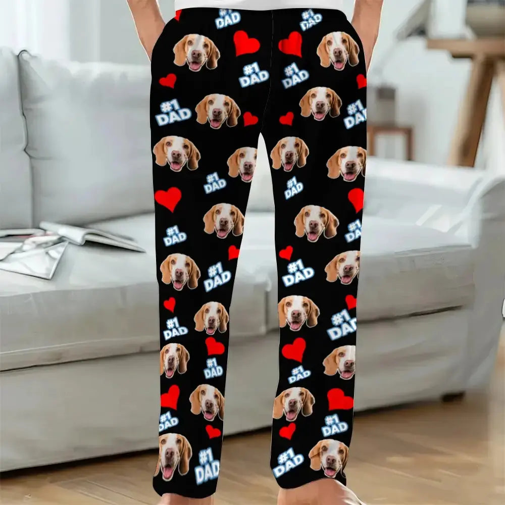 Custom Photo on Pajama Pants - Personalized Gift for Family Members Duconspace