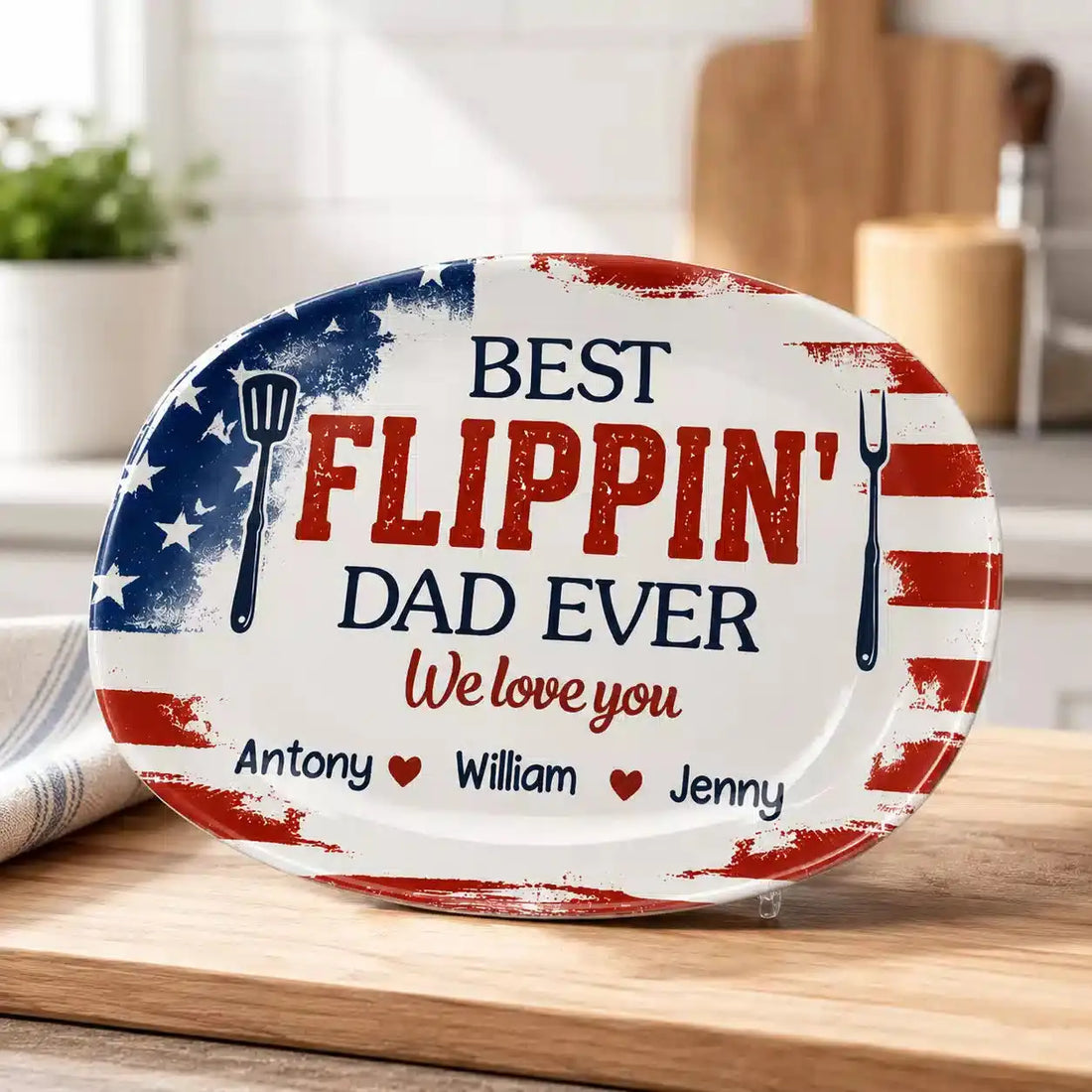 Custom Platter - Personalized Father's Day Birthday Gifts For Dad, Grandpa Duconspace
