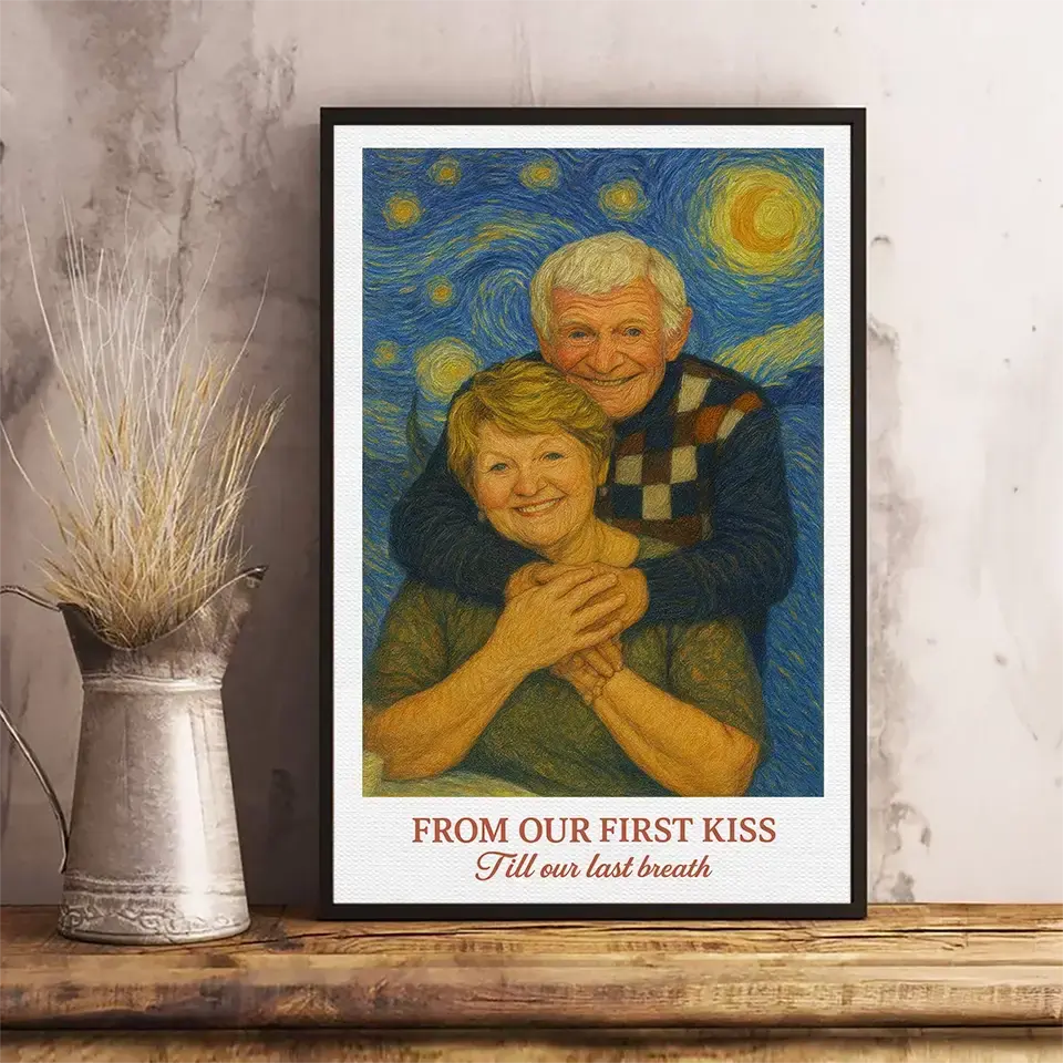 Custom Portrait Poster – Wedding Anniversary Gift for Wife Duconspace