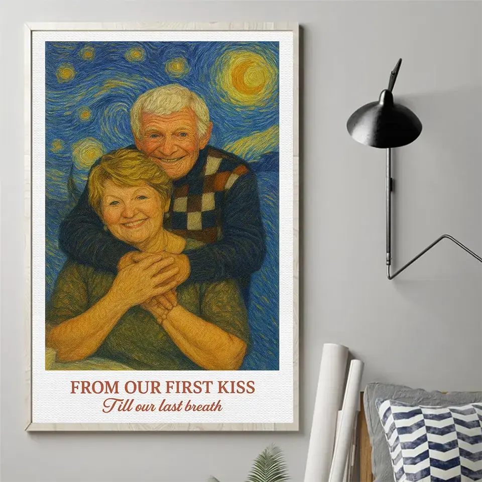 Custom Portrait Poster – Wedding Anniversary Gift for Wife Duconspace