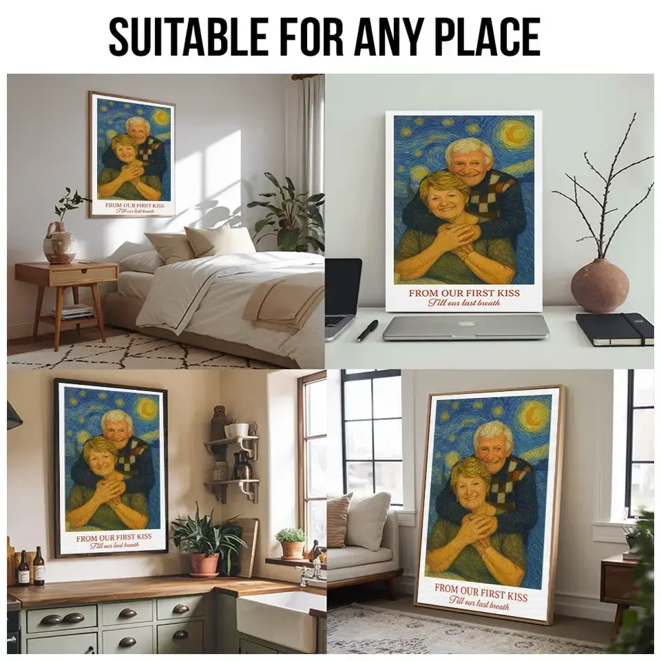 Custom Portrait Poster – Wedding Anniversary Gift for Wife Duconspace