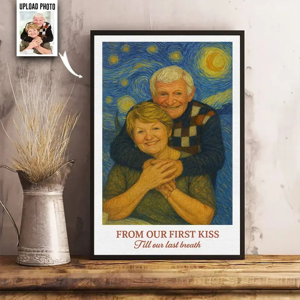 Custom Portrait Poster – Wedding Anniversary Gift for Wife Duconspace