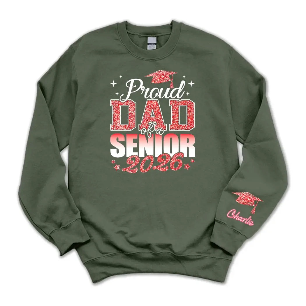 Custom Proud Dad or Mom Senior 2026 Graduation Sweater Gift