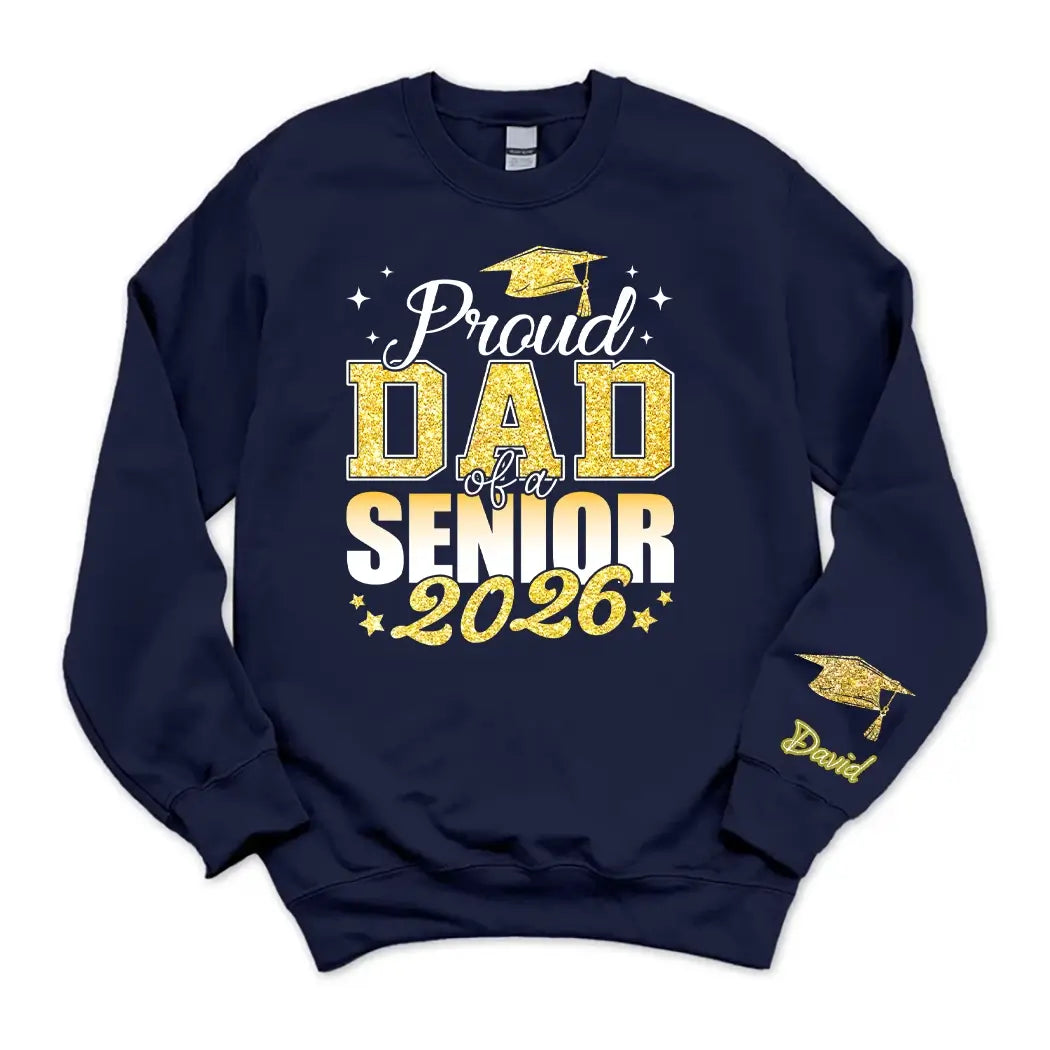 Custom Proud Dad or Mom Senior 2026 Graduation Sweater Gift