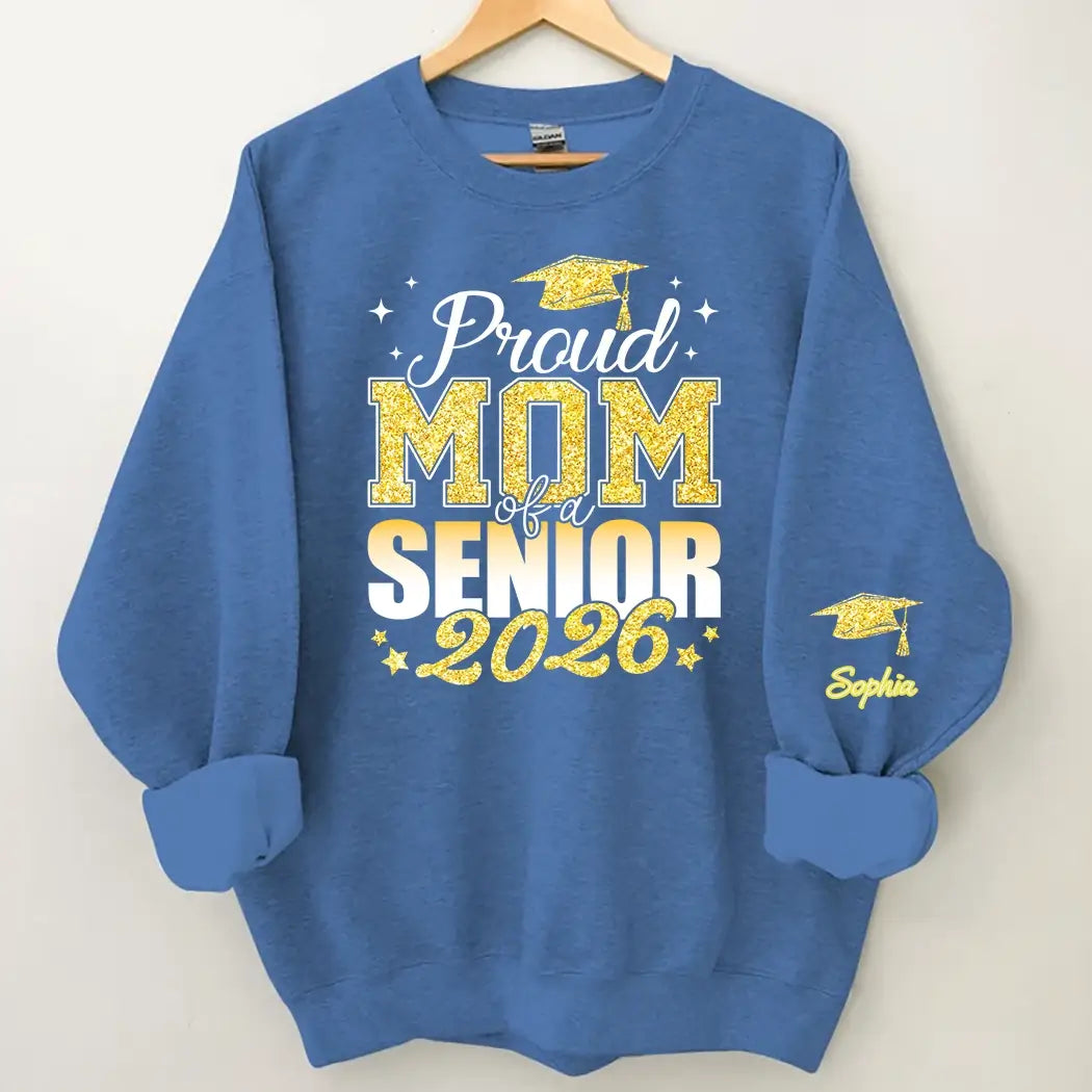 Custom Proud Dad or Mom Senior 2026 Graduation Sweater Gift