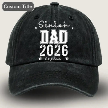 Custom Senior Dad 2026 Cap - Personalised Gift for Graduation Day Duconspace