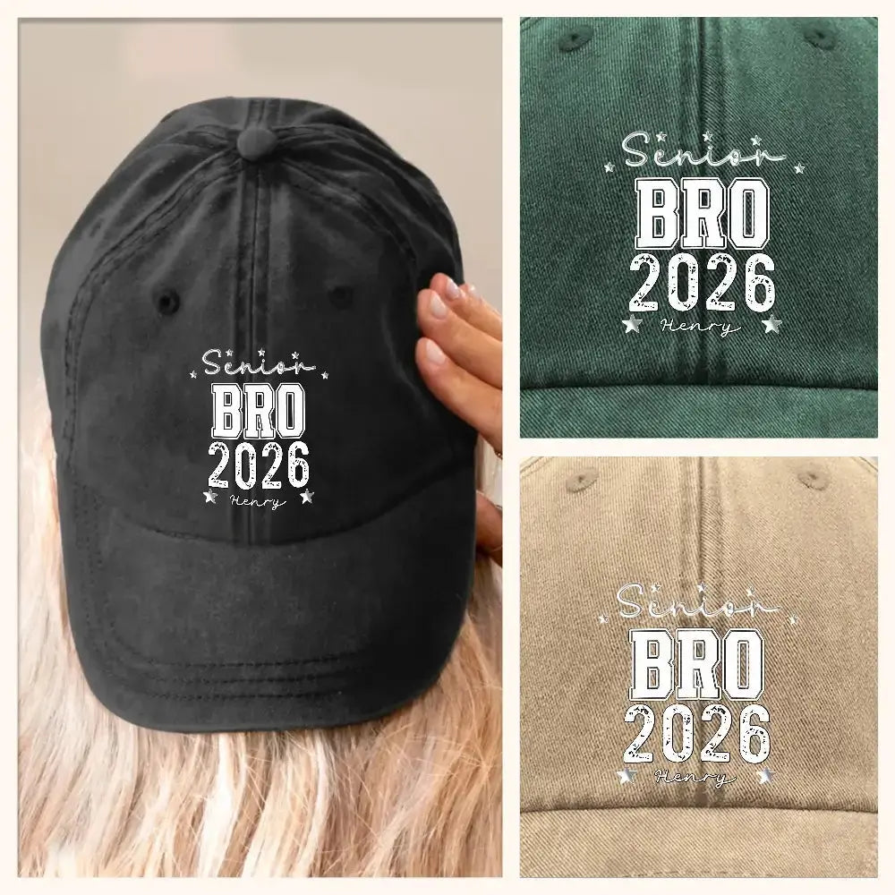 Custom Senior Dad 2026 Cap - Personalised Gift for Graduation Day Duconspace
