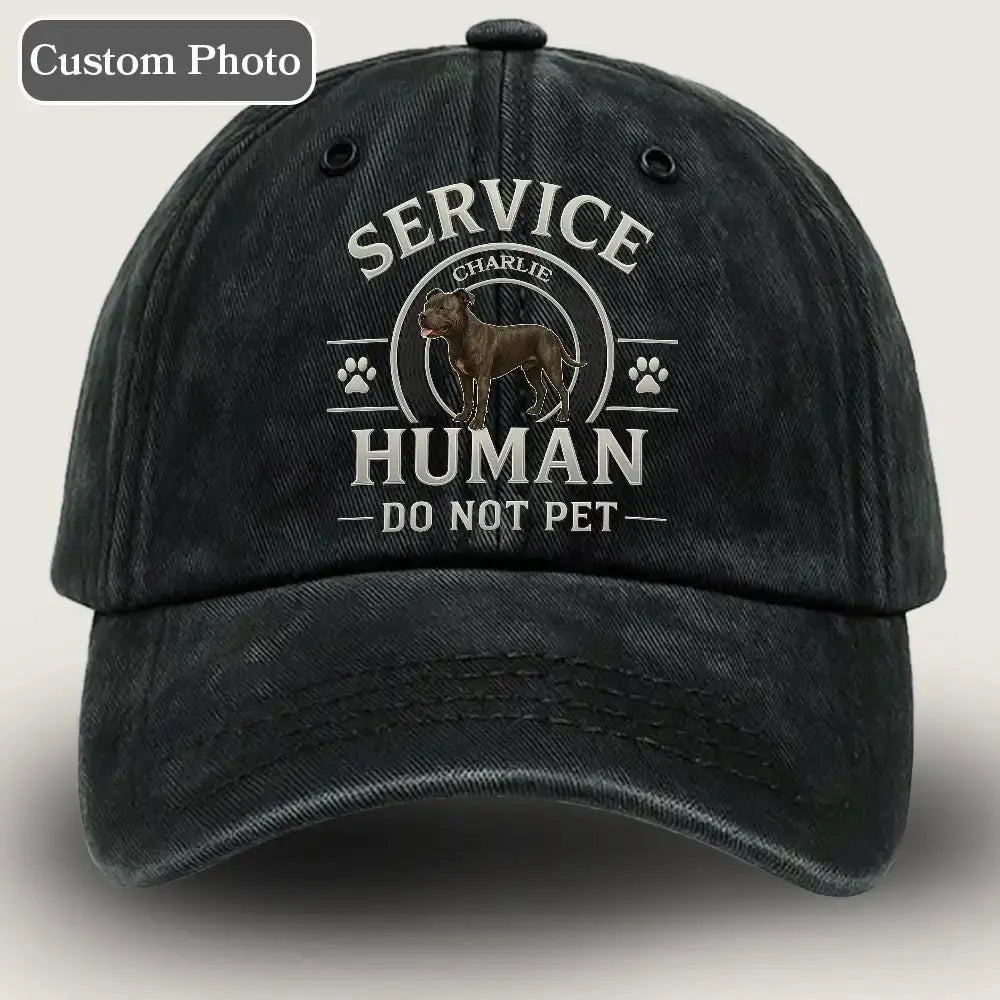 [Custom Photo] Service Dog Cap - Do Not Pet Name Hat Duconspace