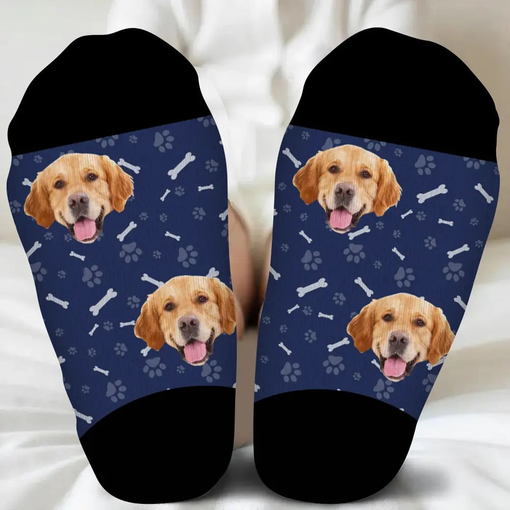 Custom Socks With Pet Faces - Personalized Printed Photo Crew Socks Duconspace