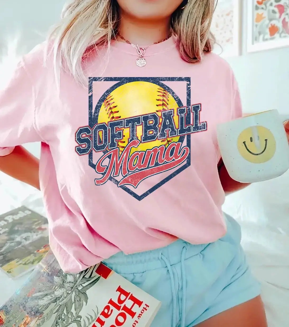 Custom Softball Mama Shirt - Personalized Gift for Family Member Duconspace