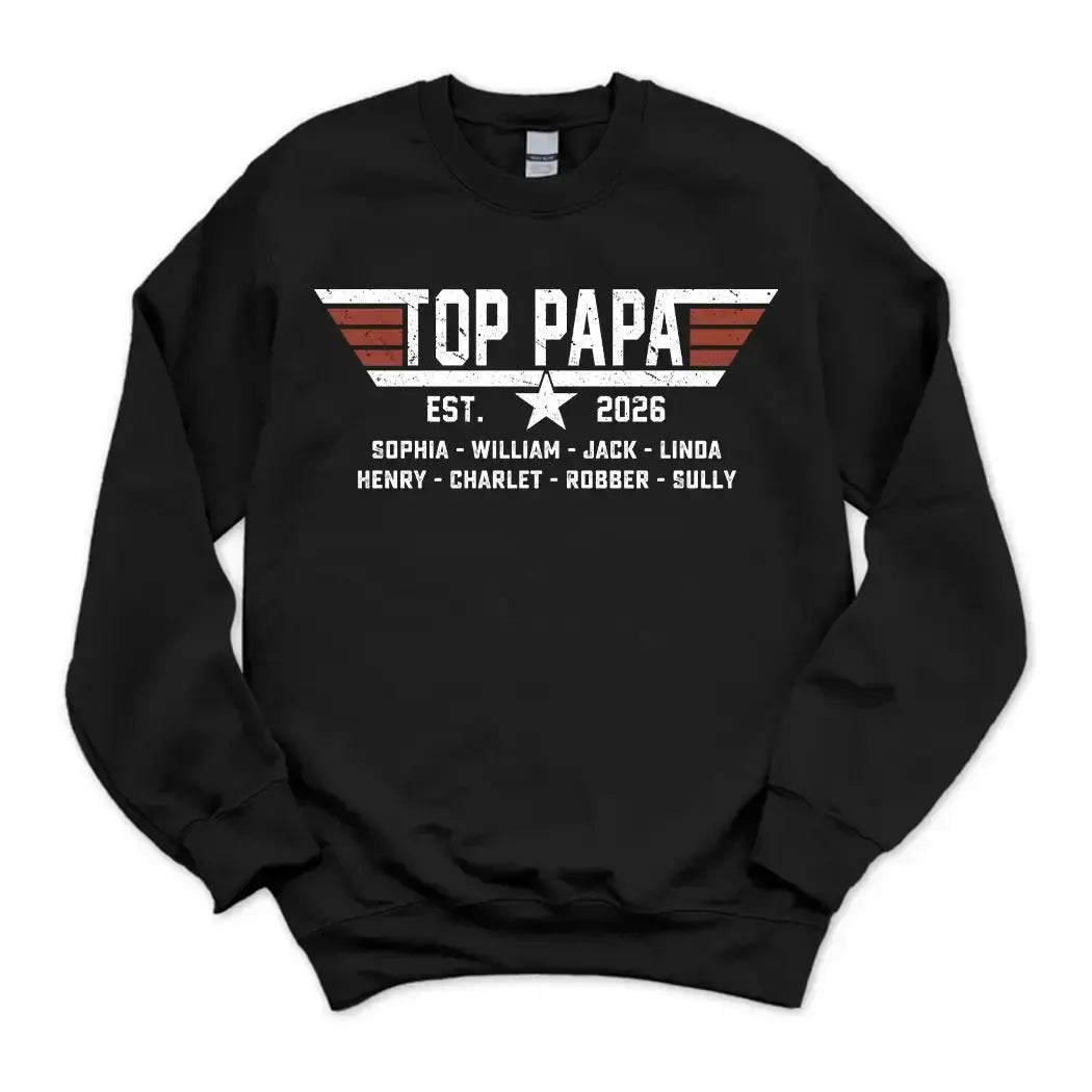 Custom Top Dad Shirt - Personalized Gift for Father's Day Duconspace