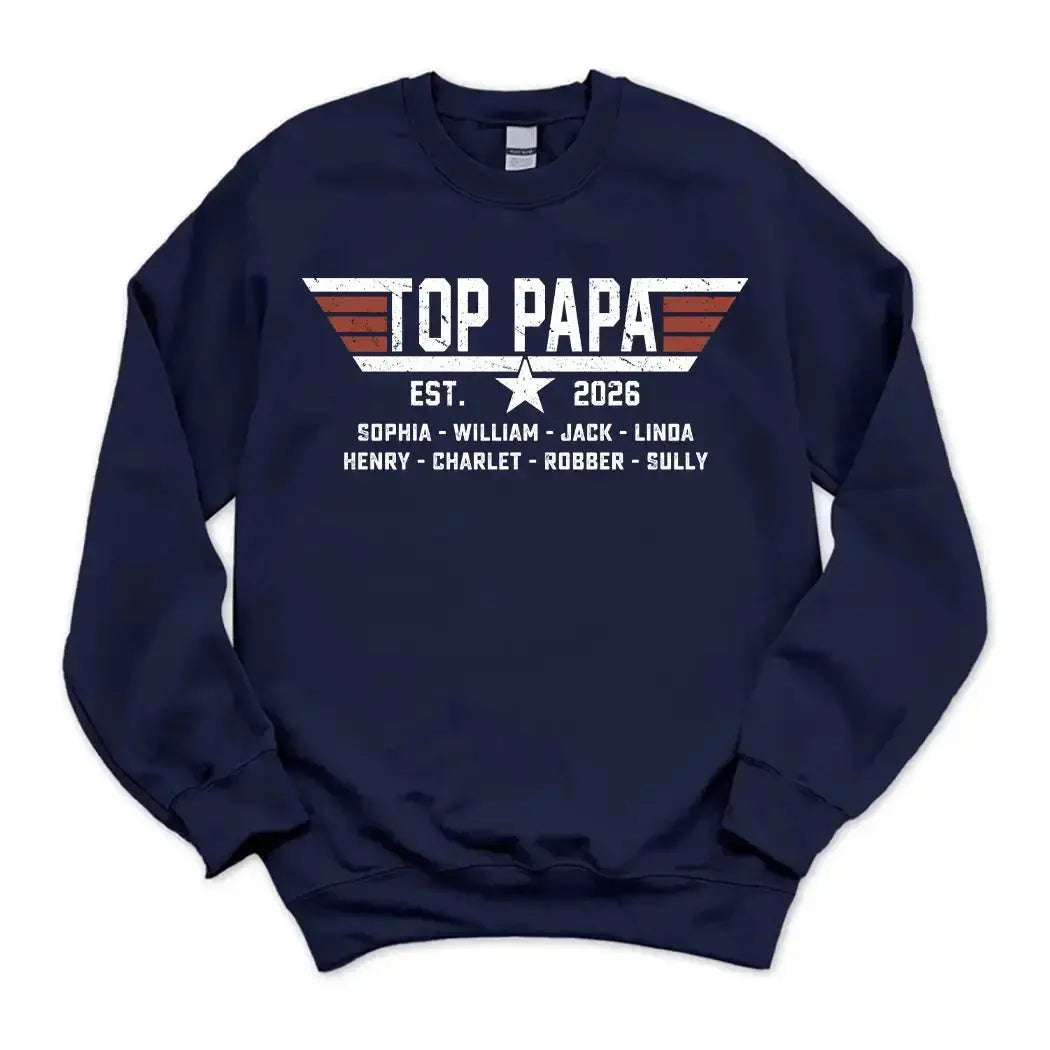 Custom Top Dad Shirt - Personalized Gift for Father's Day Duconspace