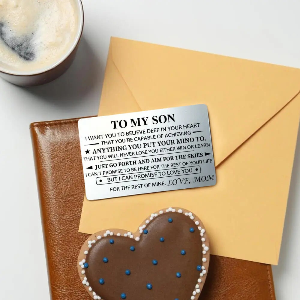 Custom Wallet Card For Son - Custom Metal Wallet Card Gift Duconspace