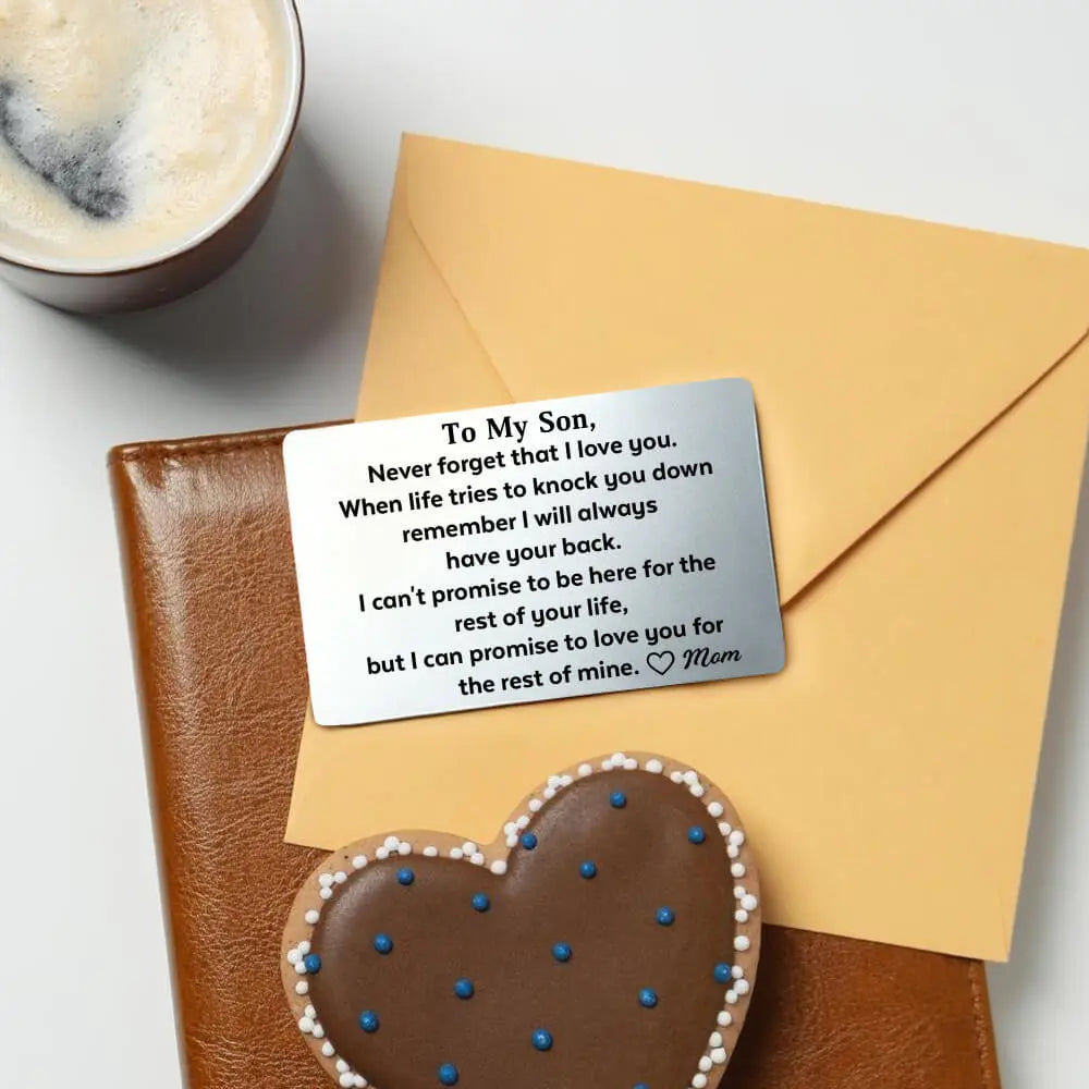Custom Wallet Card For Son - Never Forget That I Love You Duconspace