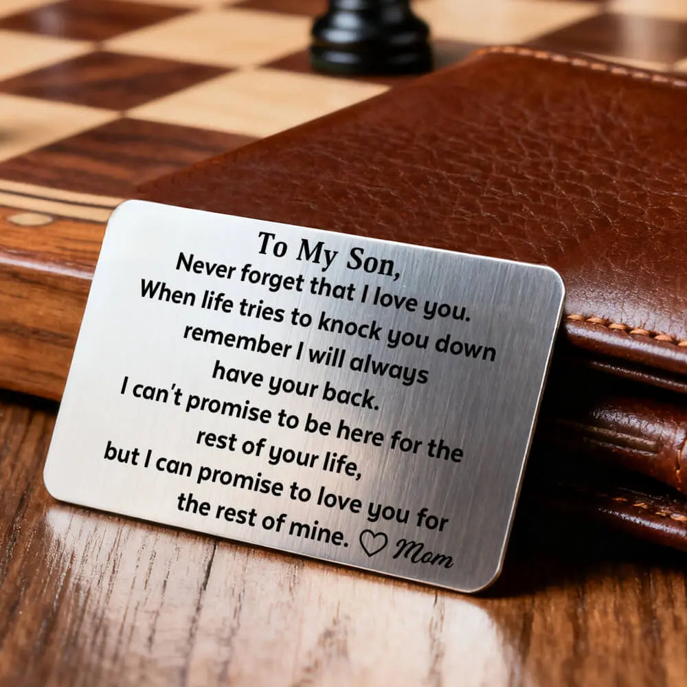 Custom Wallet Card For Son - Never Forget That I Love You Duconspace