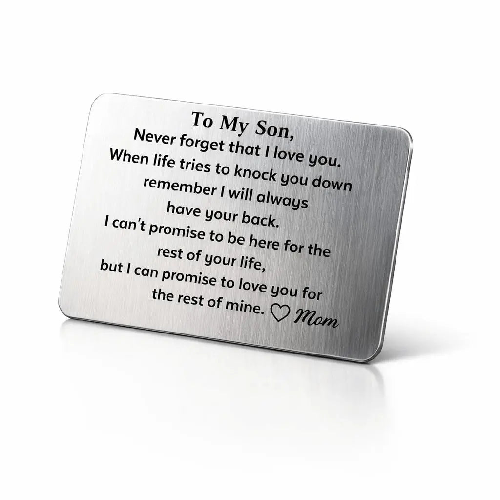 Custom Wallet Card For Son - Never Forget That I Love You Duconspace