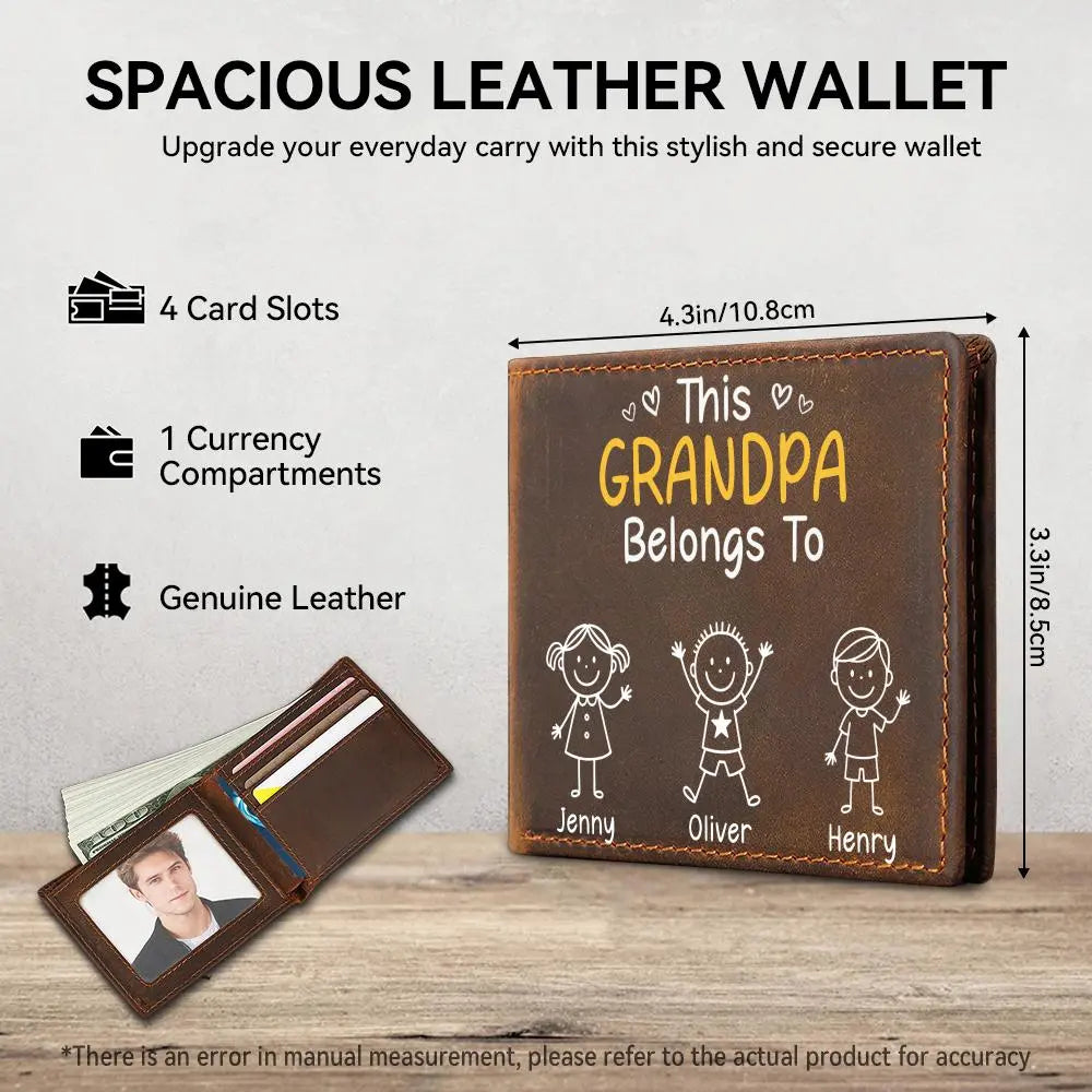 Custom Wallet for Grandpa, This Grandpa Belong To Wallet Duconspace