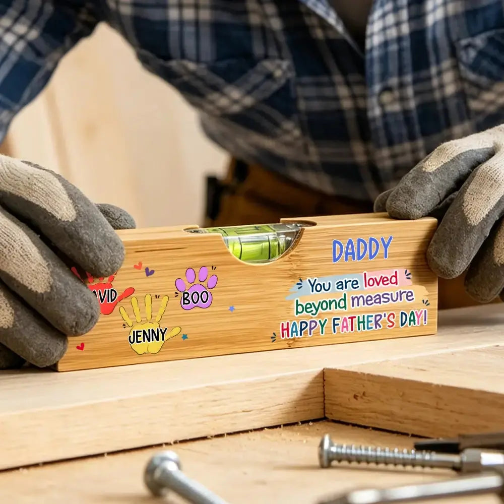 Custom Wooden Bottle Opener With Built-in Spirit Level Duconspace