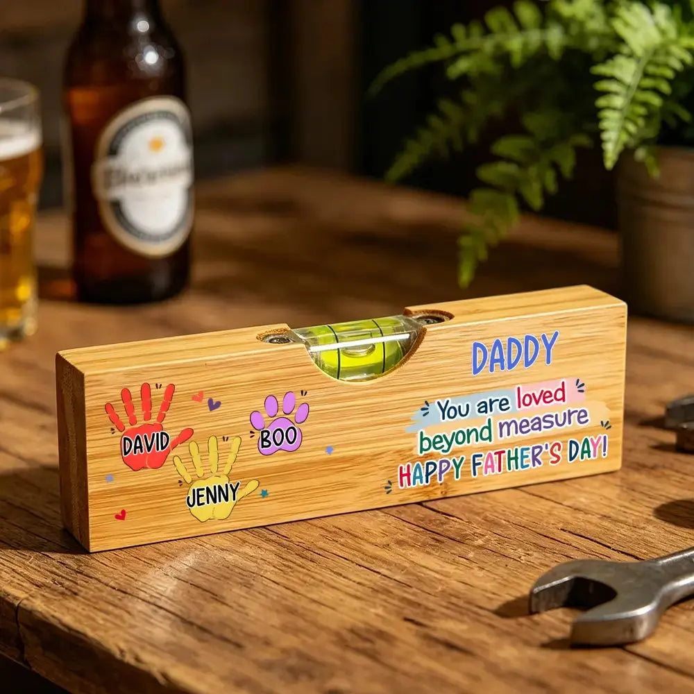 Custom Wooden Bottle Opener With Built-in Spirit Level Duconspace