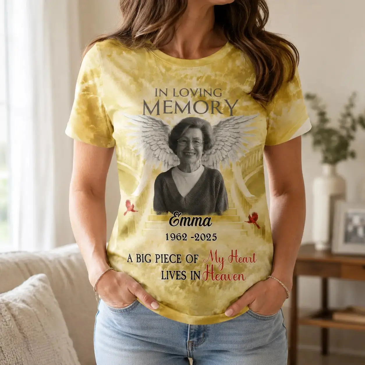 Custom in Loving Memory - Personalized Shirt for Memorial Day