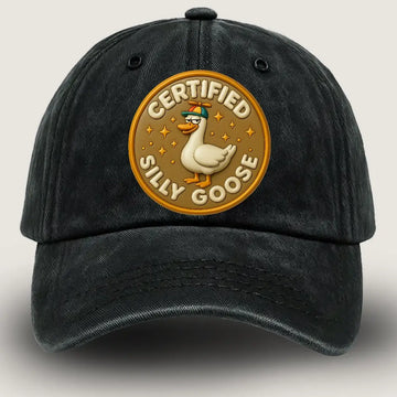 Cute Animal‑Print Demi Cap – Canada Goose Black (Men/Women)