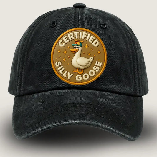 Cute Animal‑Print Demi Cap – Canada Goose Black (Men/Women)