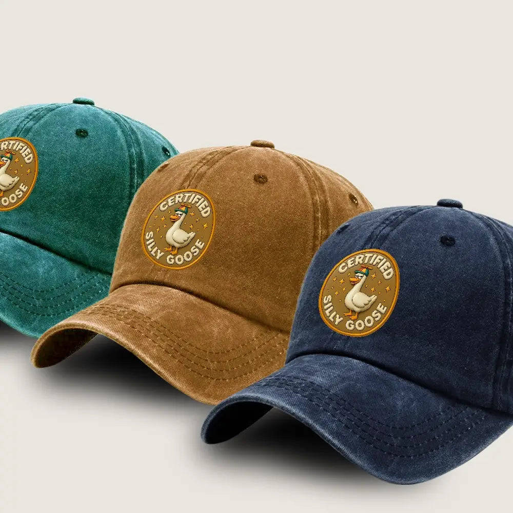 Cute Animal‑Print Demi Cap – Canada Goose Black (Men/Women)